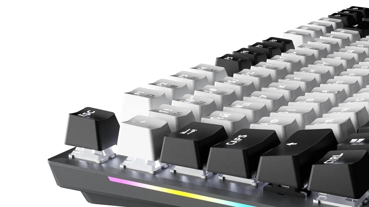 Клавіатура GamePro Genesis Joker MK124G Outemu Red Swithes USB Gray - мініатюра 4