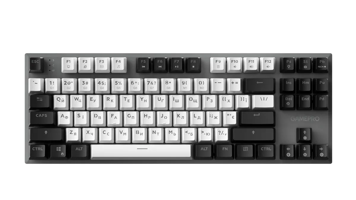 Клавіатура GamePro Genesis Joker MK124G Outemu Red Swithes USB Gray - мініатюра 5