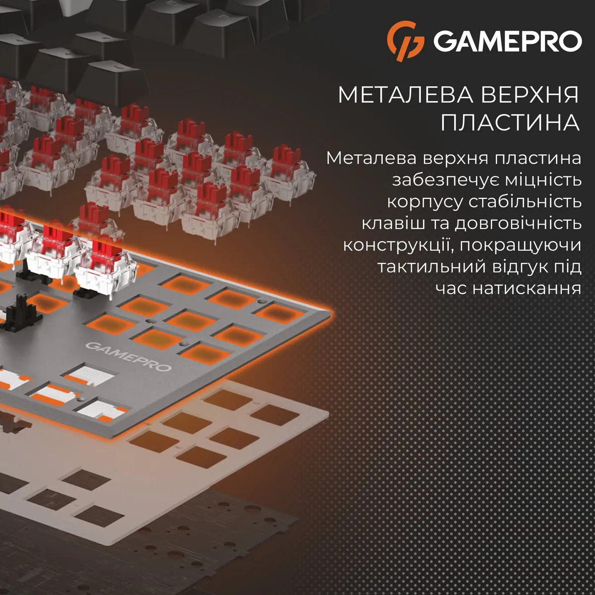Клавіатура GamePro Genesis Joker MK124G Outemu Red Swithes USB Gray - мініатюра 9