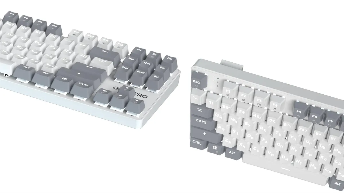 Клавіатура GamePro Genesis Metallic MK110W Outemu Red Swithes USB White - мініатюра 4