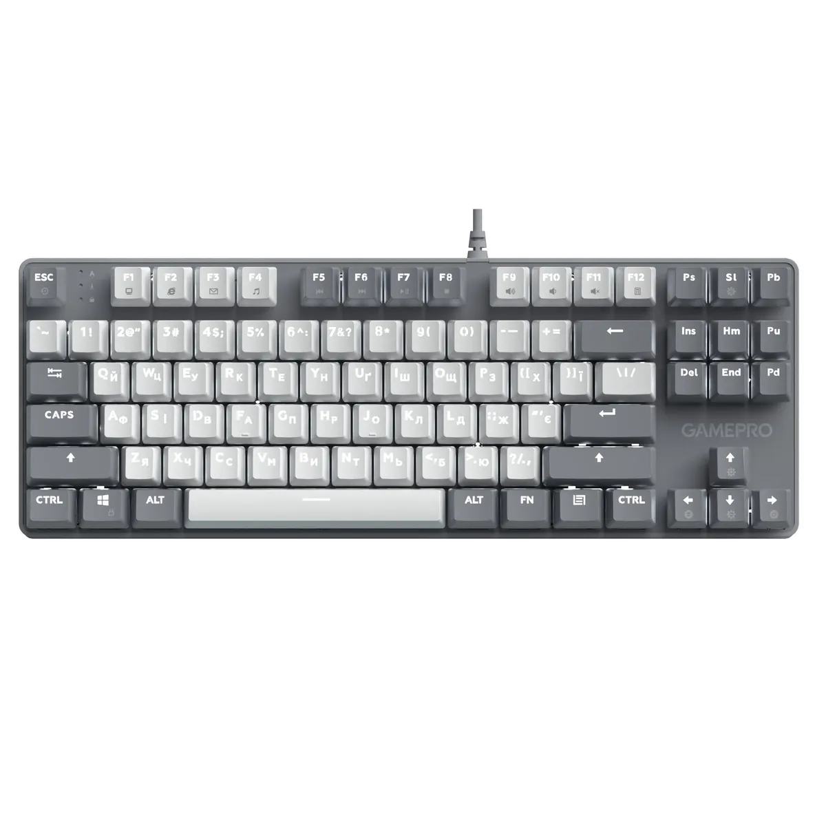 Клавіатура GamePro Genesis Metallic MK110G Outemu Red Swithes USB Gray - зображення 1