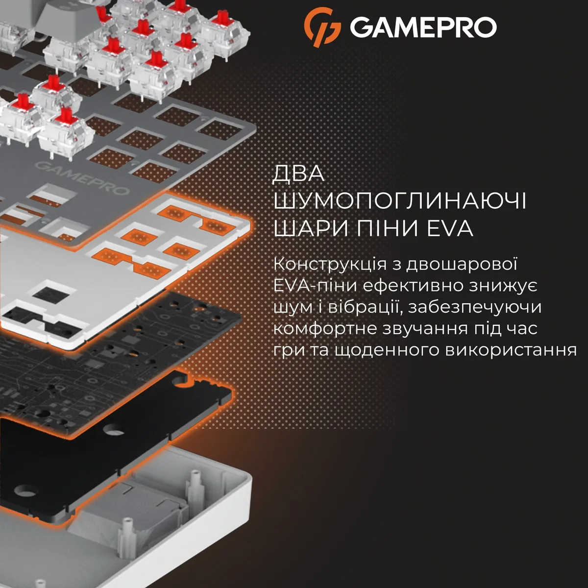 Клавіатура GamePro Genesis Metallic MK110G Outemu Red Swithes USB Gray - мініатюра 10
