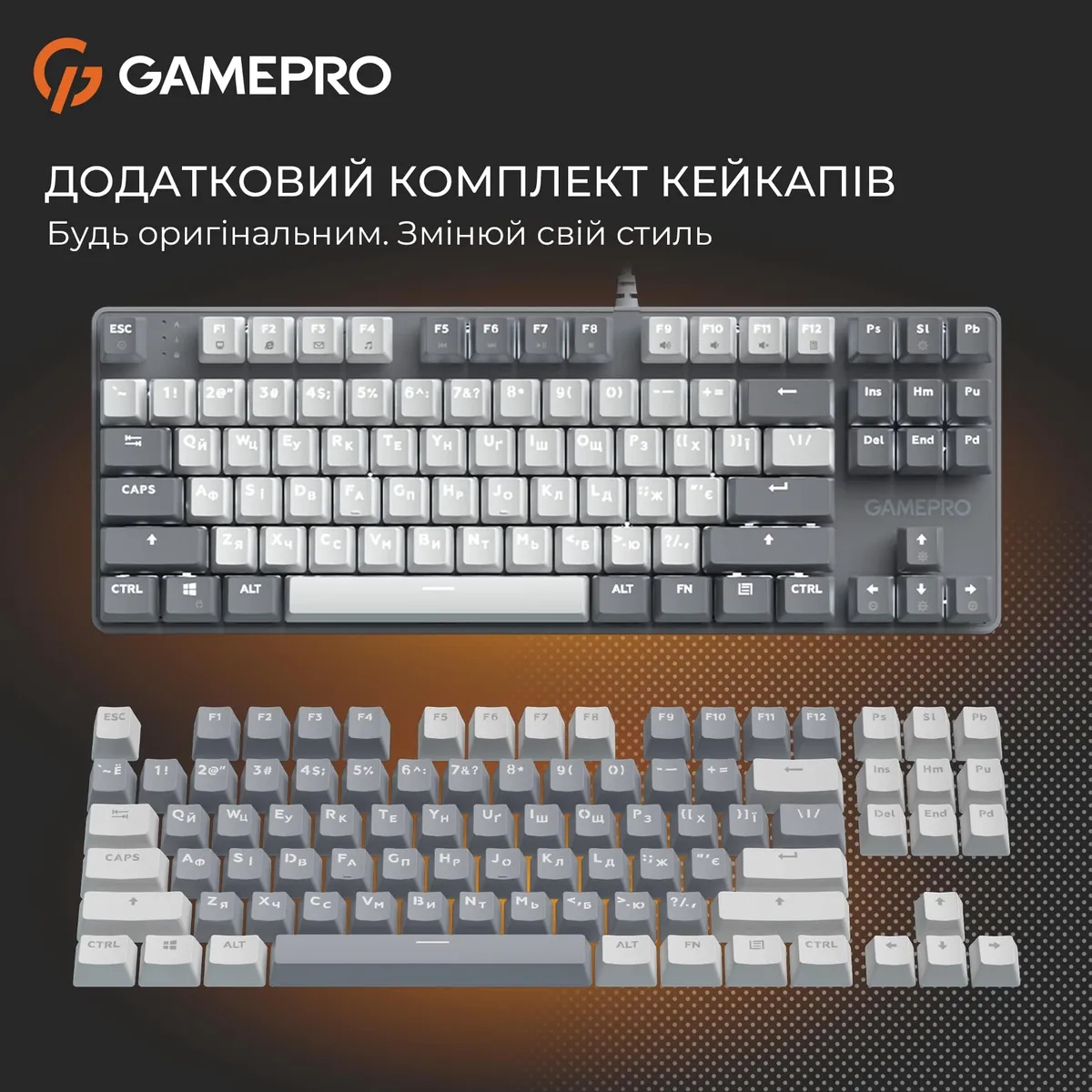 Клавіатура GamePro Genesis Metallic MK110G Outemu Red Swithes USB Gray - мініатюра 15