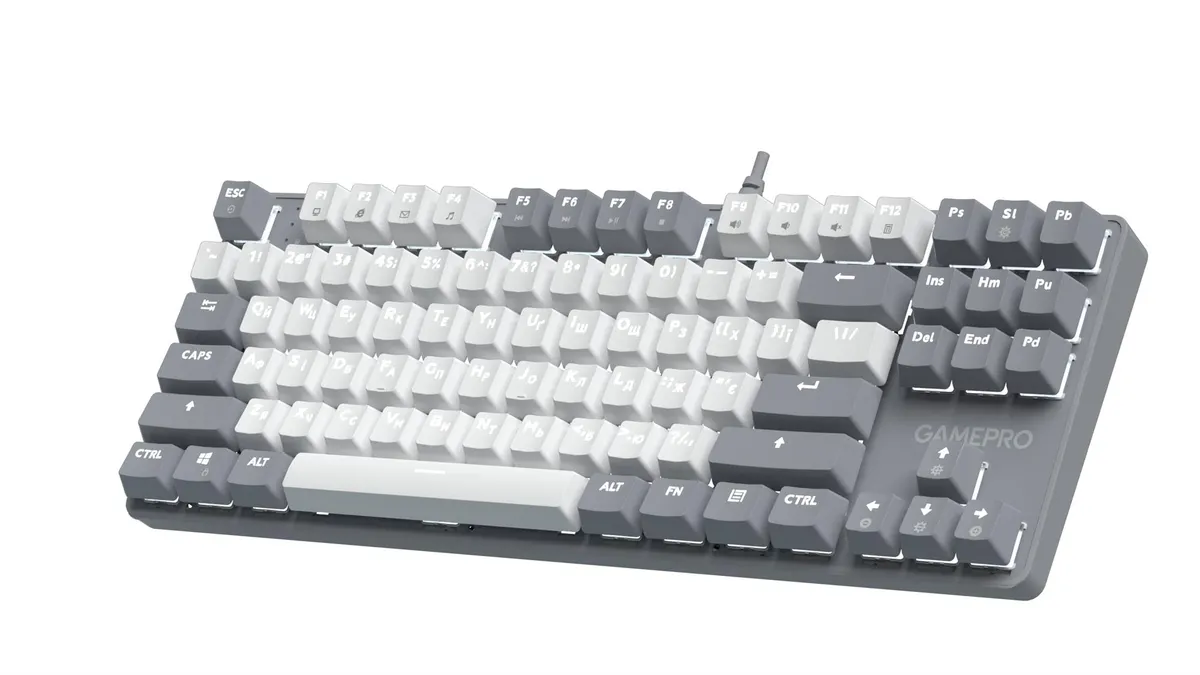 Клавіатура GamePro Genesis Metallic MK110G Outemu Red Swithes USB Gray - мініатюра 2