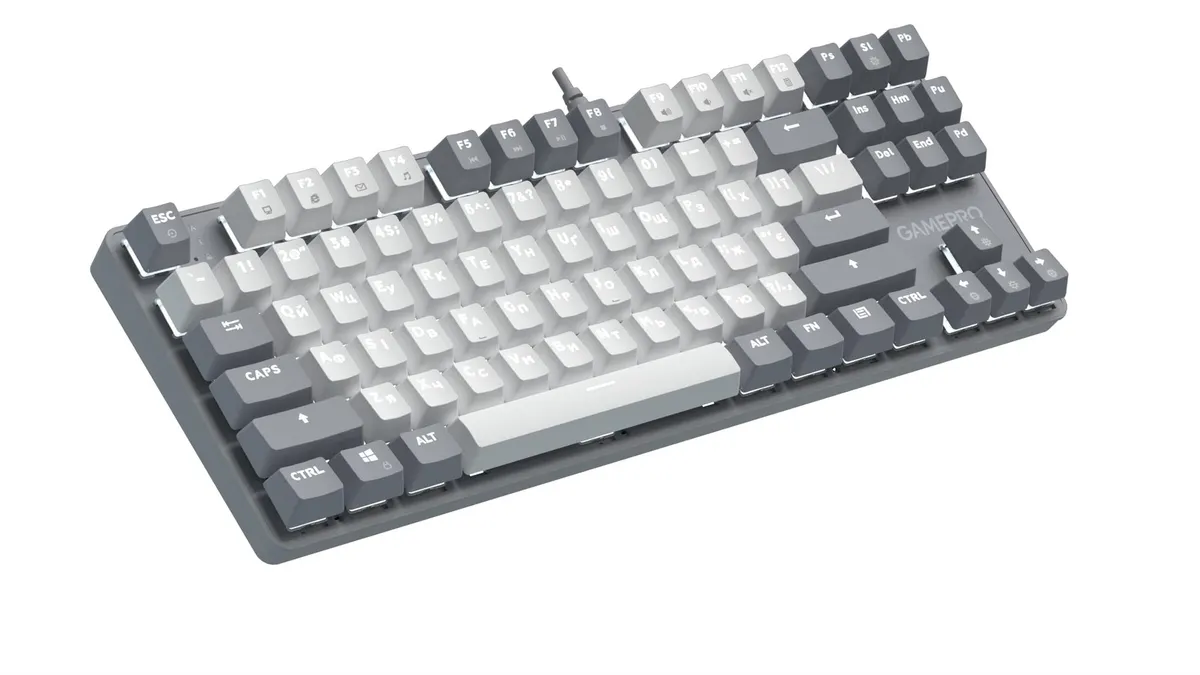 Клавіатура GamePro Genesis Metallic MK110G Outemu Red Swithes USB Gray - мініатюра 3