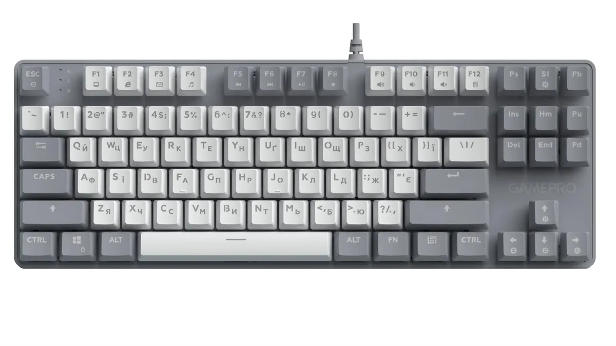 Клавіатура GamePro Genesis Metallic MK110G Outemu Red Swithes USB Gray - мініатюра 6