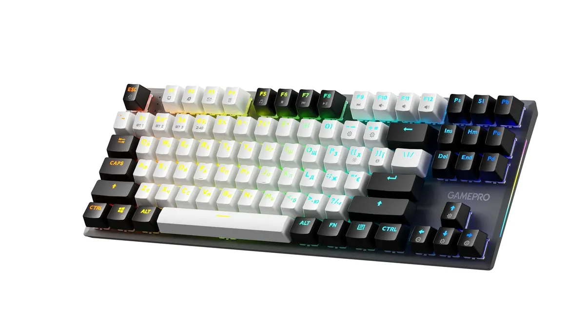 Клавіатура бездротова GamePro Genesis Joker Pro MK124G Pro Gray - мініатюра 2