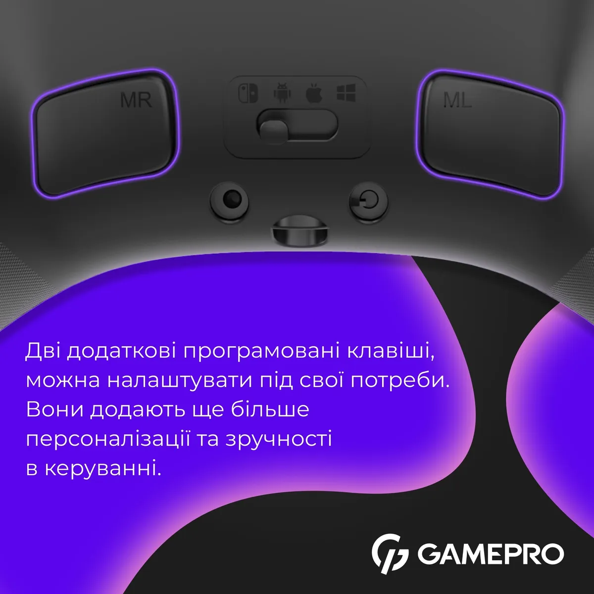 Геймпад GamePro із зарядною станцією GPX13BDOC Black - мініатюра 7