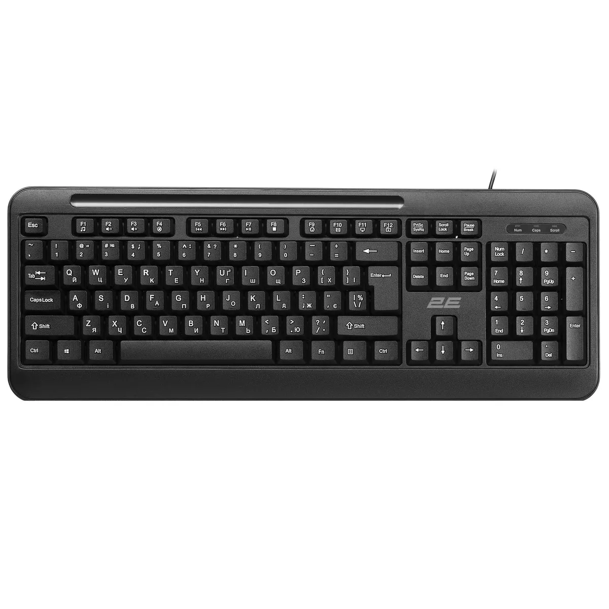 Клавіатура 2E KM1040 Ukr Black (2E-KM1040UB_UA)
