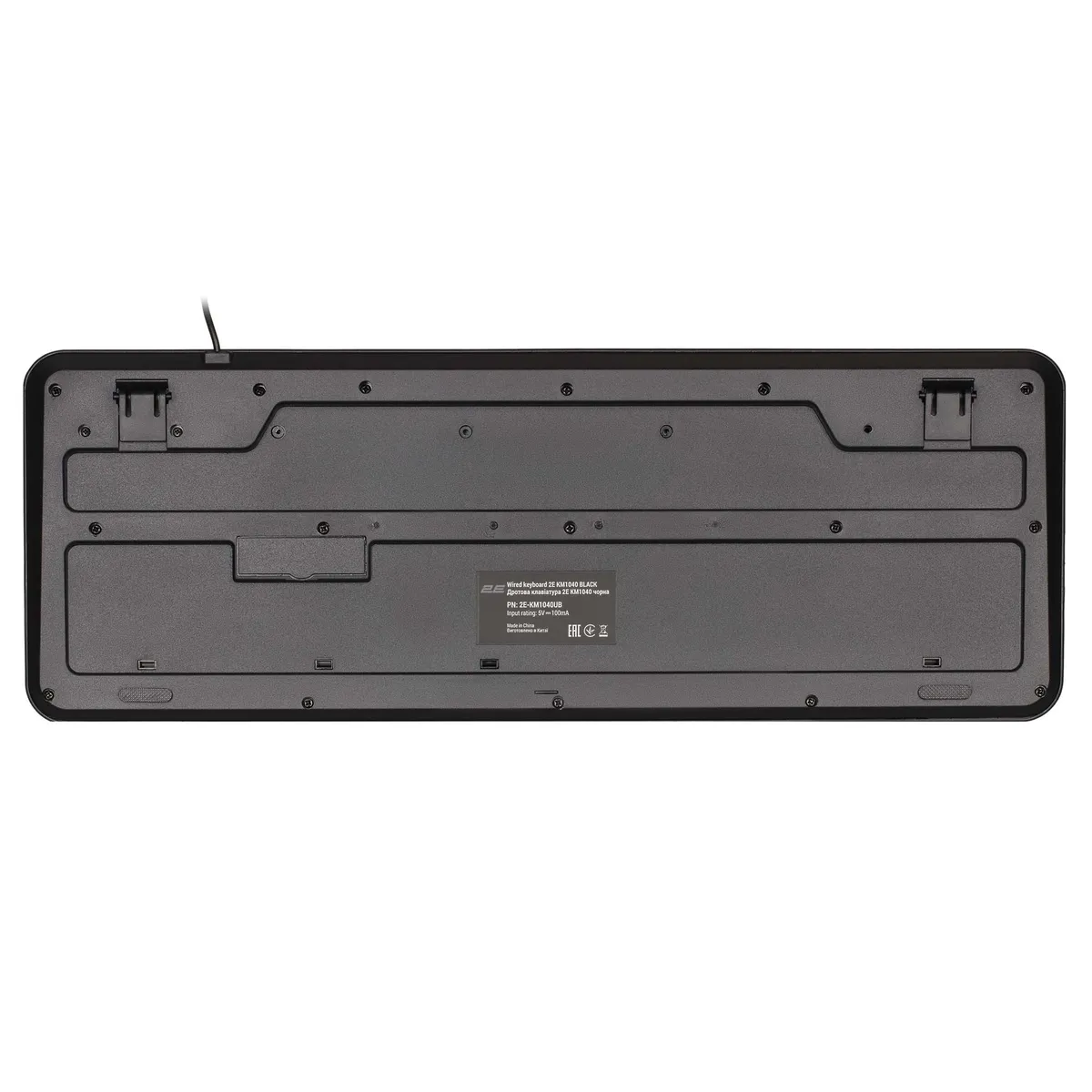 Клавіатура 2E KM1040 Ukr Black (2E-KM1040UB_UA) - мініатюра 2