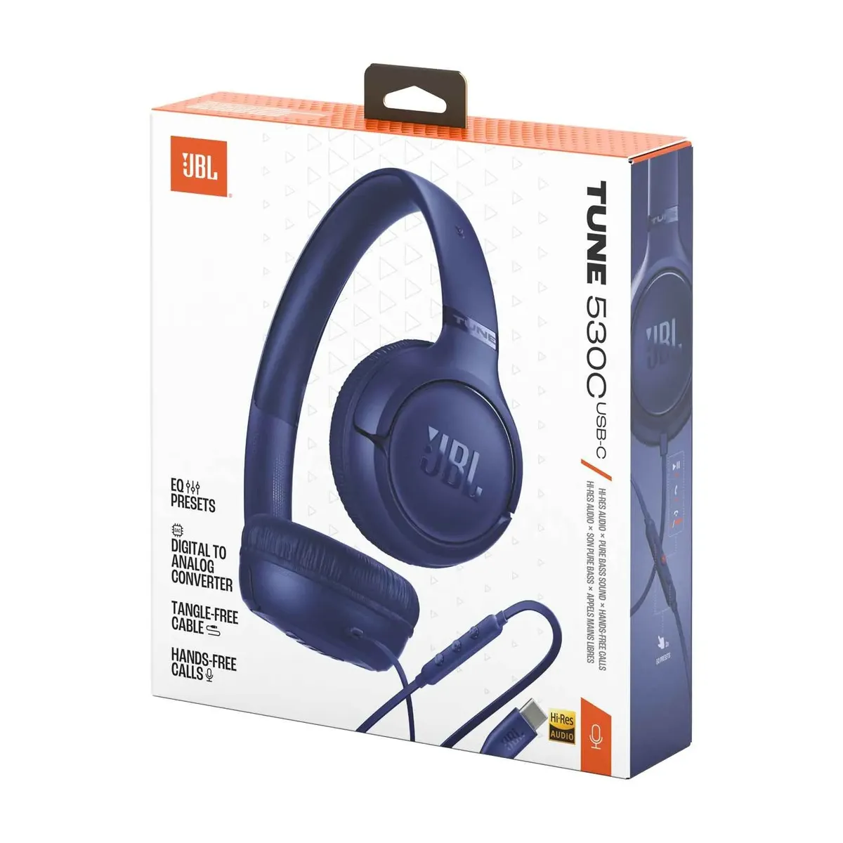 Гарнiтура JBL Tune 530C Blue (JBLT530CBLU) - зображення 1