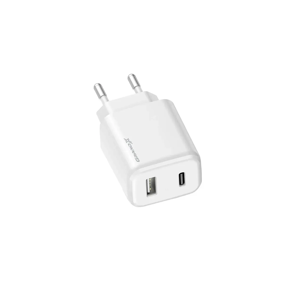 Мережевий зарядний пристрій Grand-X Fast Charge (1хUSB, 1хTypeC, 20W) White (CH-890) - мініатюра 2