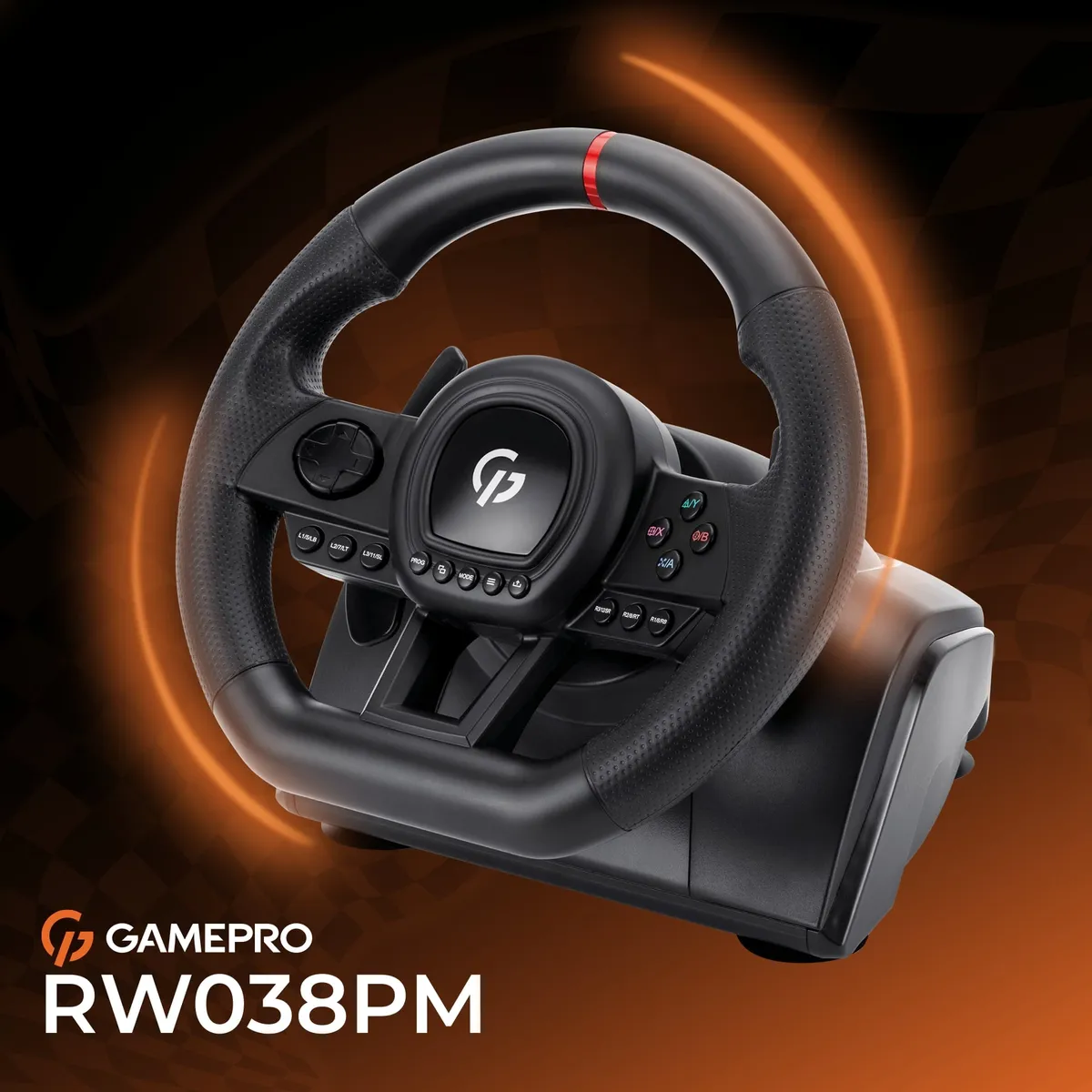 Кермо GamePro RW038PM з педалями та коробкою передач - мініатюра 8