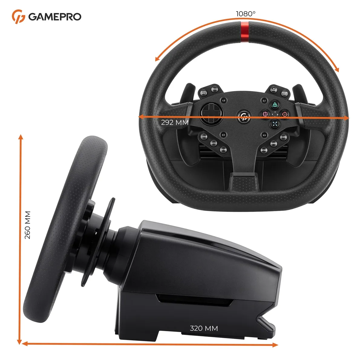 Кермо GamePro RW070PM з педалями та коробкою передач - мініатюра 17
