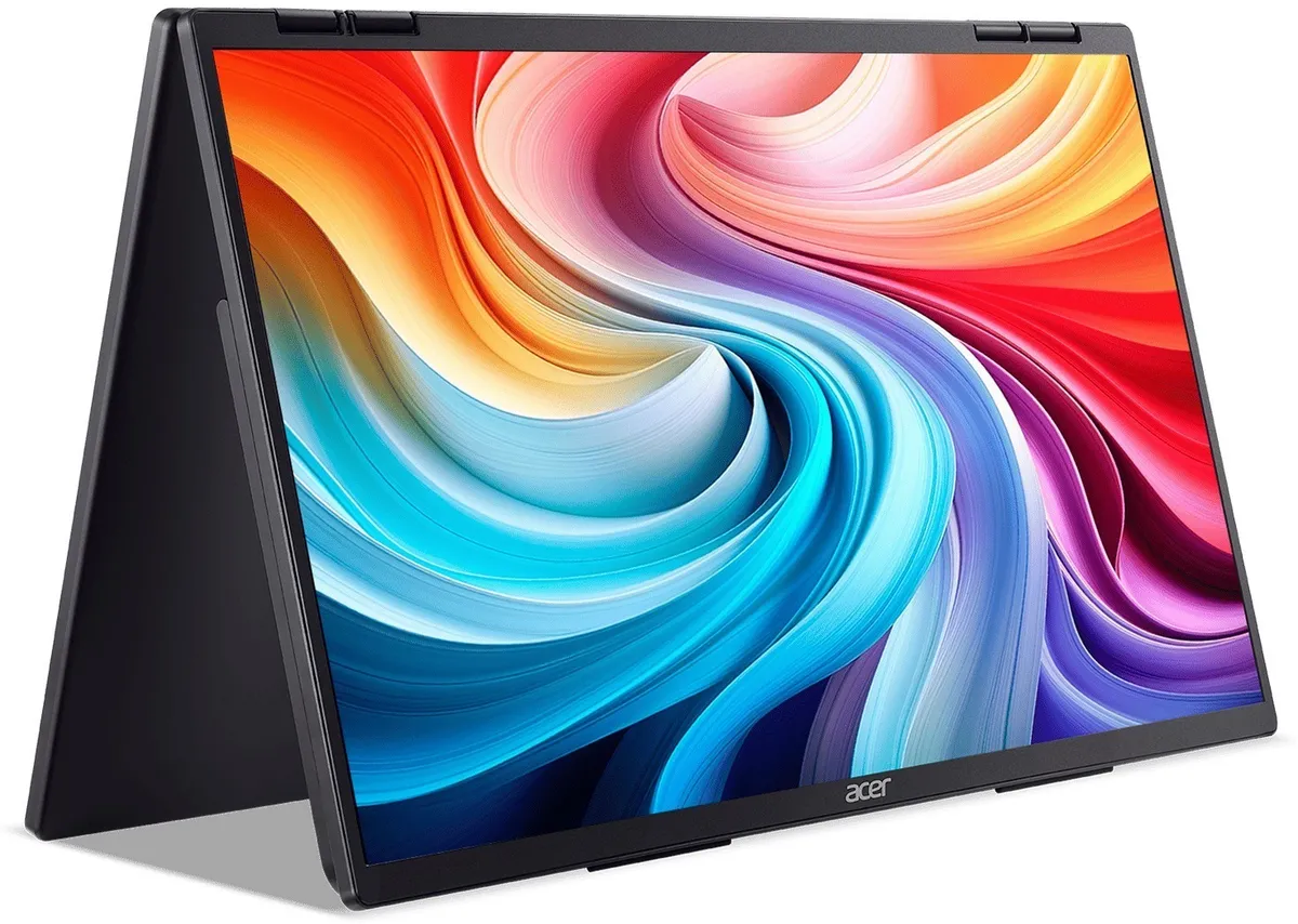 Монітор Acer 23.8" Dual Portable PD243YEbmiuux (UM.QP3EE.E01) IPS Black 100Hz - мініатюра 4