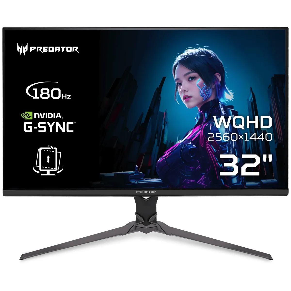 Монітор Acer 31.5" Predator XB323QUPbmiiprx (UM.JX3EE.P09) IPS Black 180Hz - зображення 1
