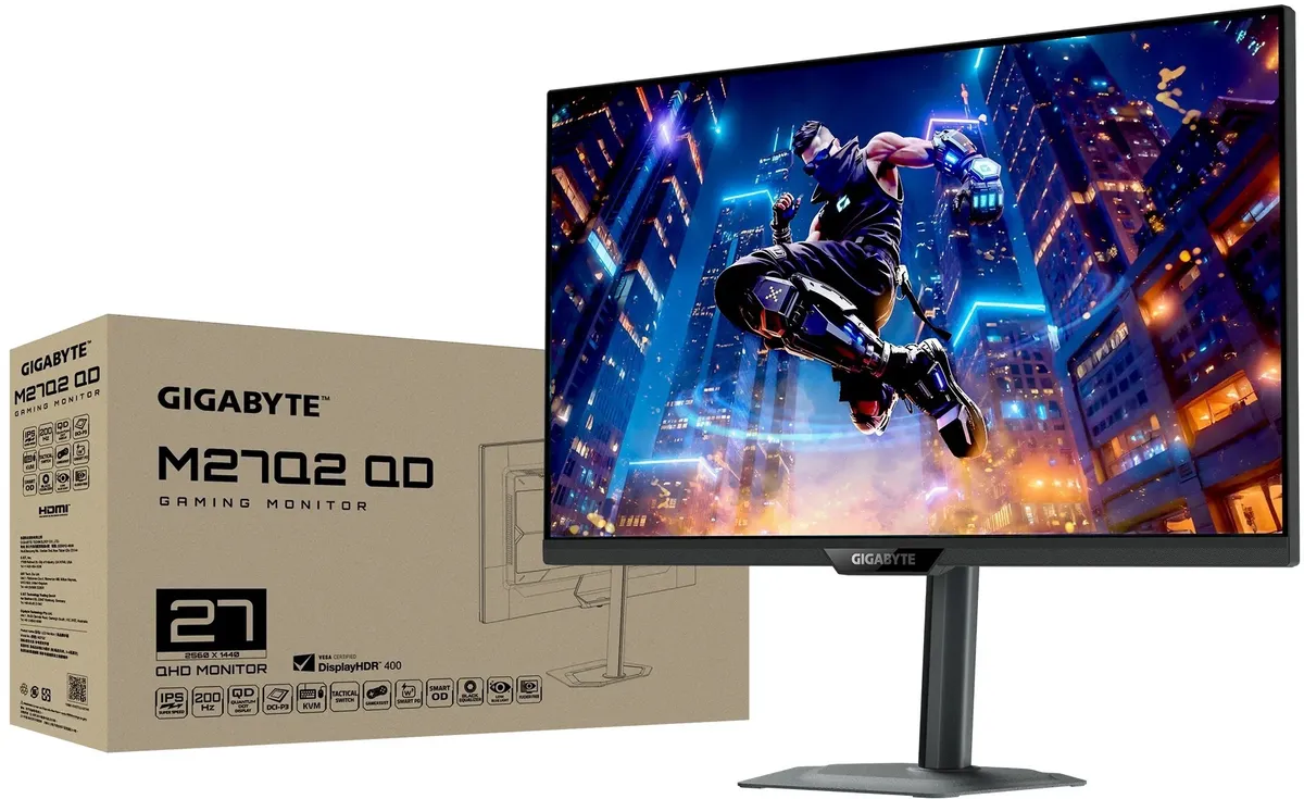 Монітор Gigabyte 27" Gaming M27Q2 QD IPS Black 200Hz - мініатюра 4
