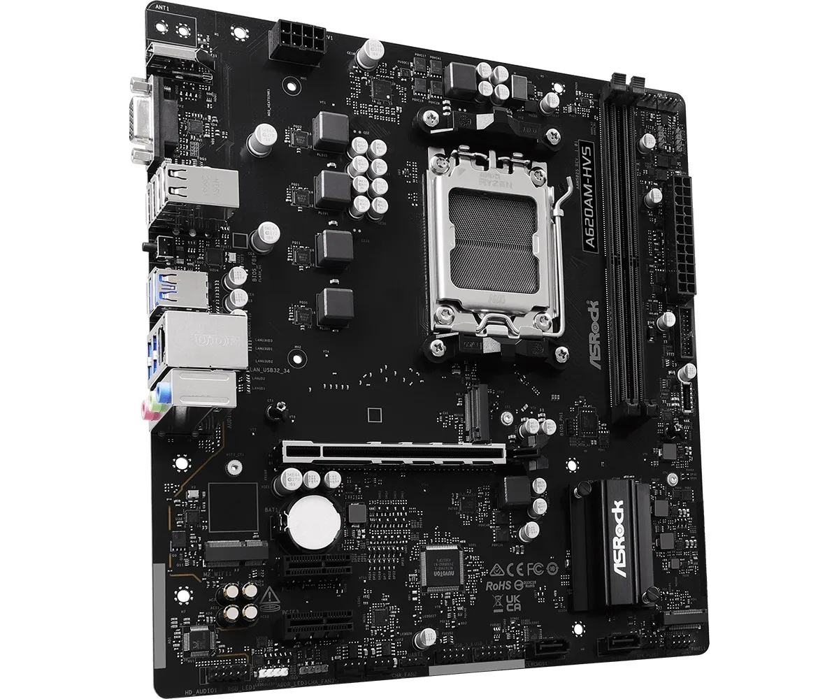 Материнська плата ASRock A620AM-HVS Socket AM5 - мініатюра 2