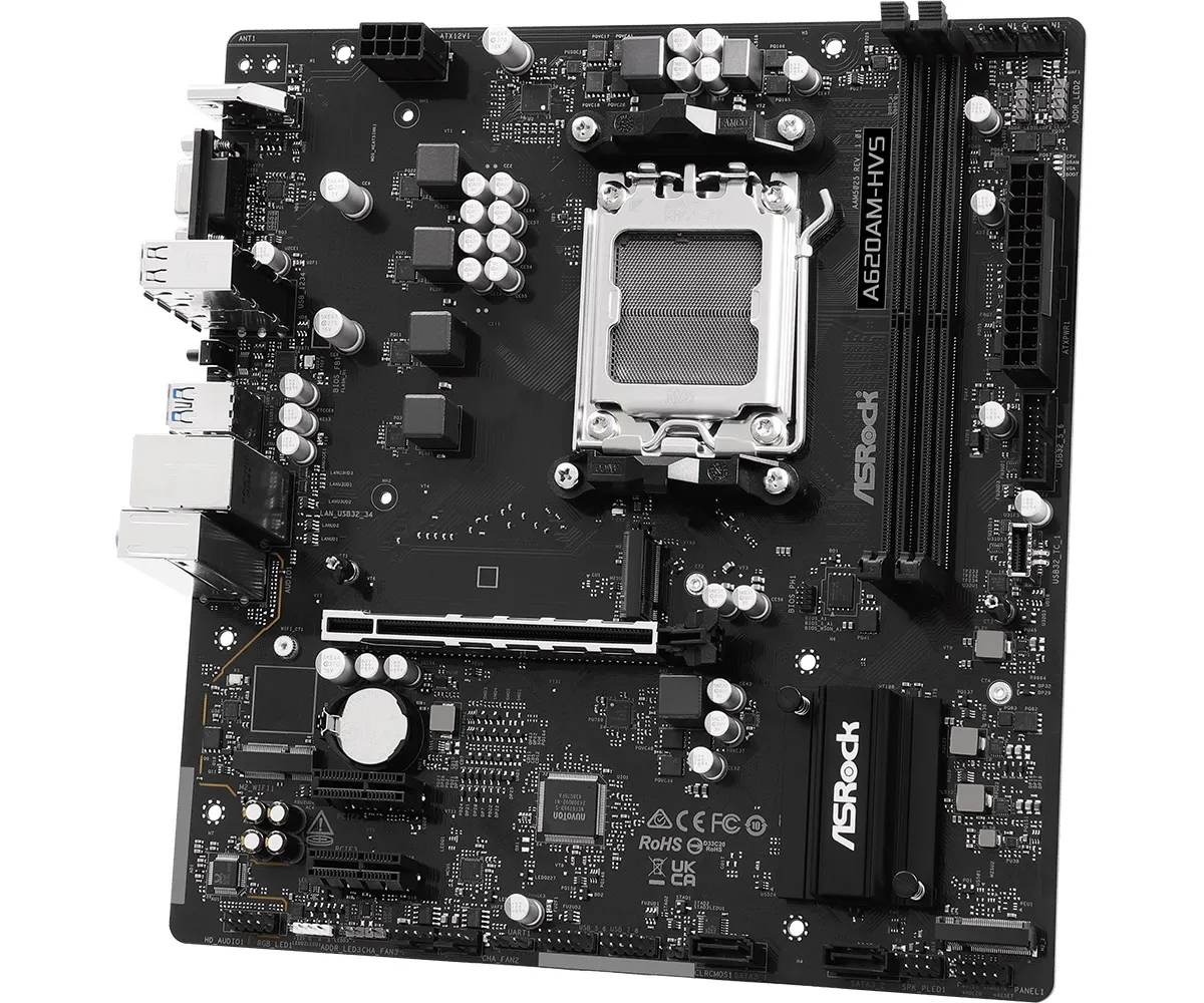 Материнська плата ASRock A620AM-HVS Socket AM5 - мініатюра 3