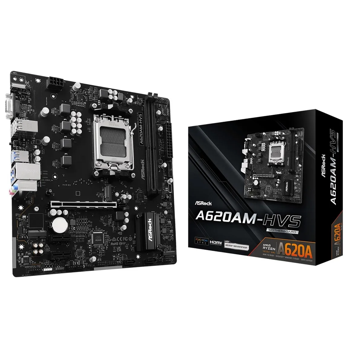 Материнська плата ASRock A620AM-HVS Socket AM5 - мініатюра 5