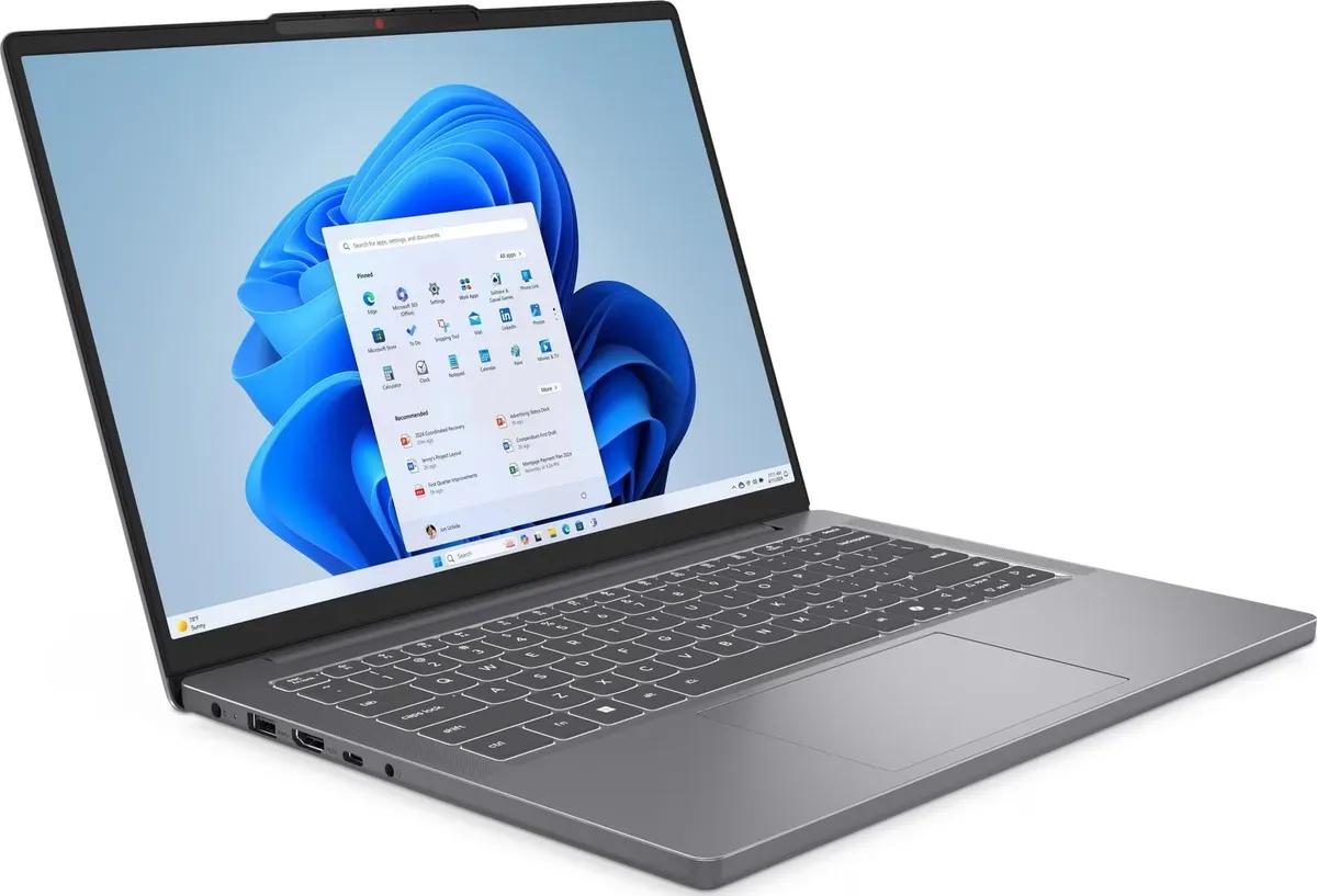Ноутбук Lenovo IdeaPad Slim 3 14IRH10 (83K000CRRA) Arctic Grey - мініатюра 8