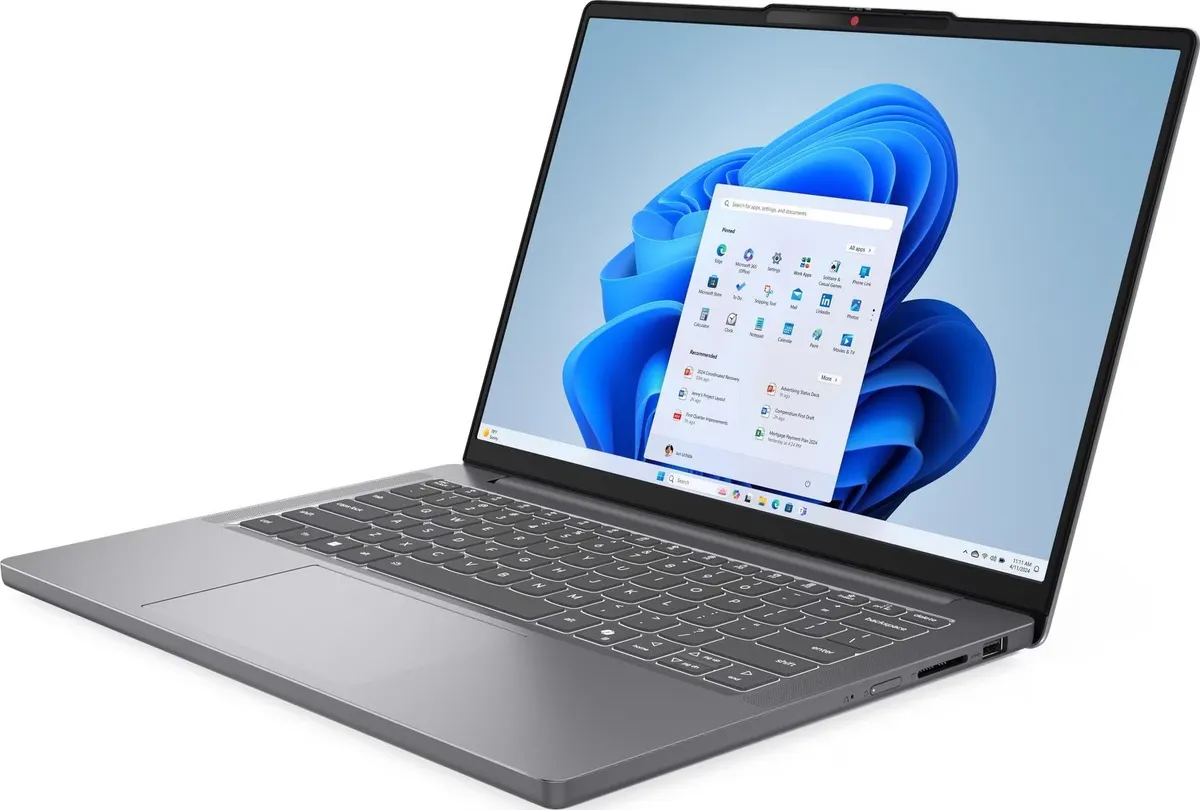 Ноутбук Lenovo IdeaPad Slim 3 14IRH10 (83K000CRRA) Arctic Grey - мініатюра 9