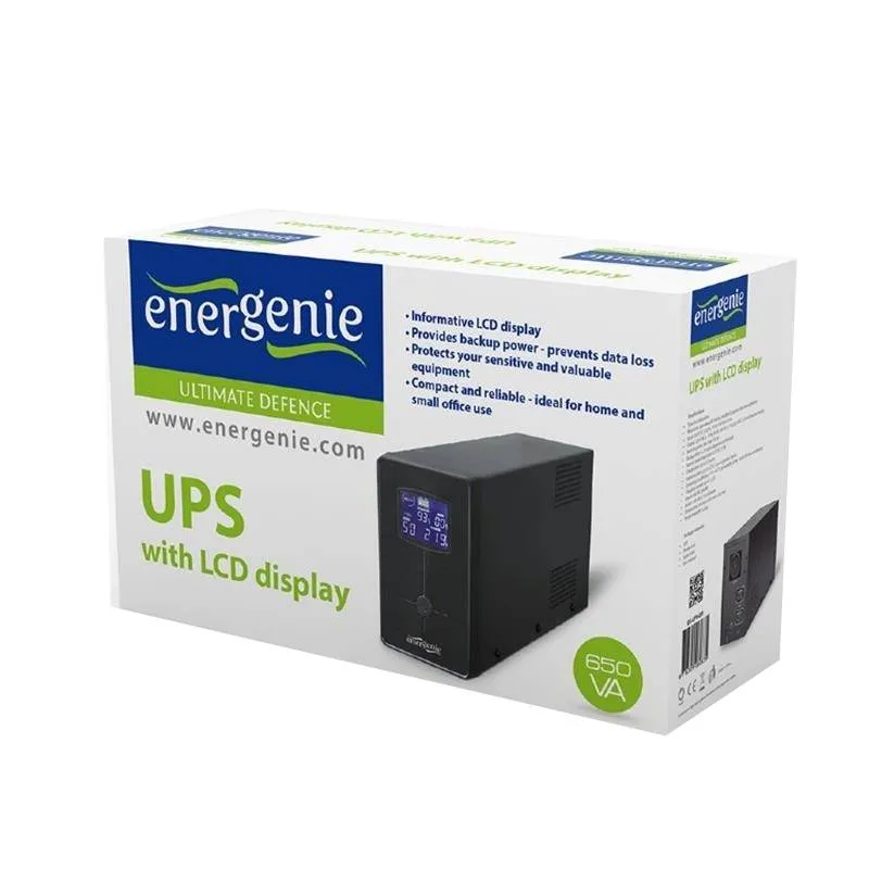 Джерело безперебійного живлення EnerGenie EG-UPS-031 650VA - мініатюра 4