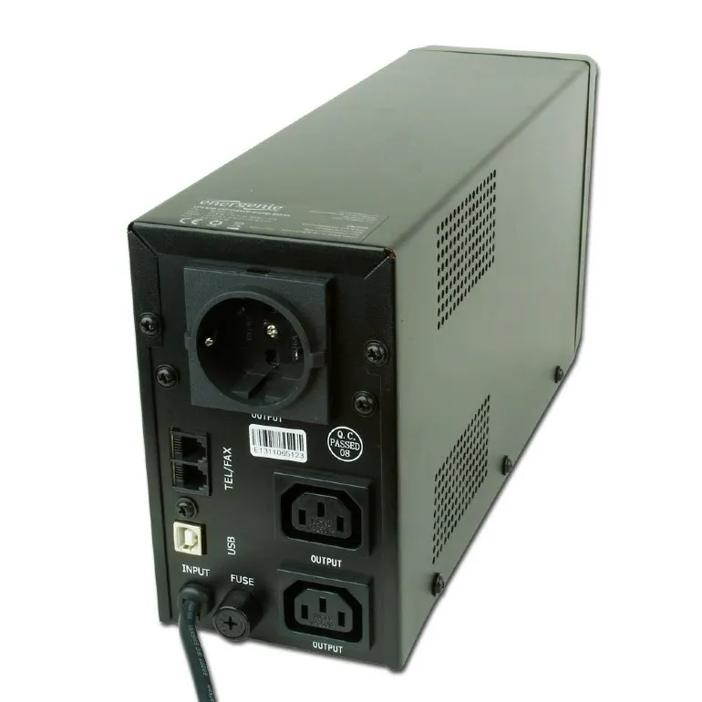 Джерело безперебійного живлення EnerGenie EG-UPS-032 850VA, Line Int., AVR, 2xIEC+1xSchuko, USB, LCD, RJ11 - мініатюра 2