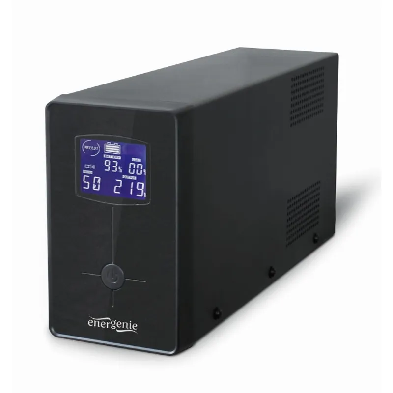 Джерело безперебійного живлення EnerGenie EG-UPS-032 850VA, Line Int., AVR, 2xIEC+1xSchuko, USB, LCD, RJ11 - мініатюра 6