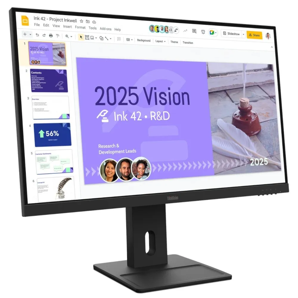 Монітор Lenovo 27" ThinkVision E27Q-40 (64BDGAT4EU) IPS Black 100Hz - мініатюра 2