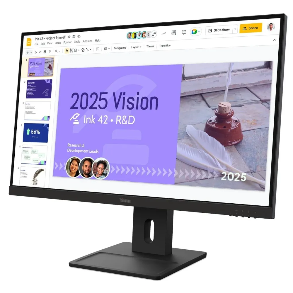 Монітор Lenovo 27" ThinkVision E27Q-40 (64BDGAT4EU) IPS Black 100Hz - мініатюра 3