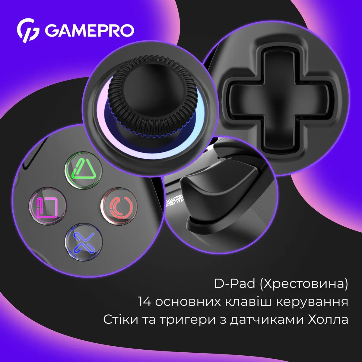 Геймпад GamePro GPS20B Black - мініатюра 11
