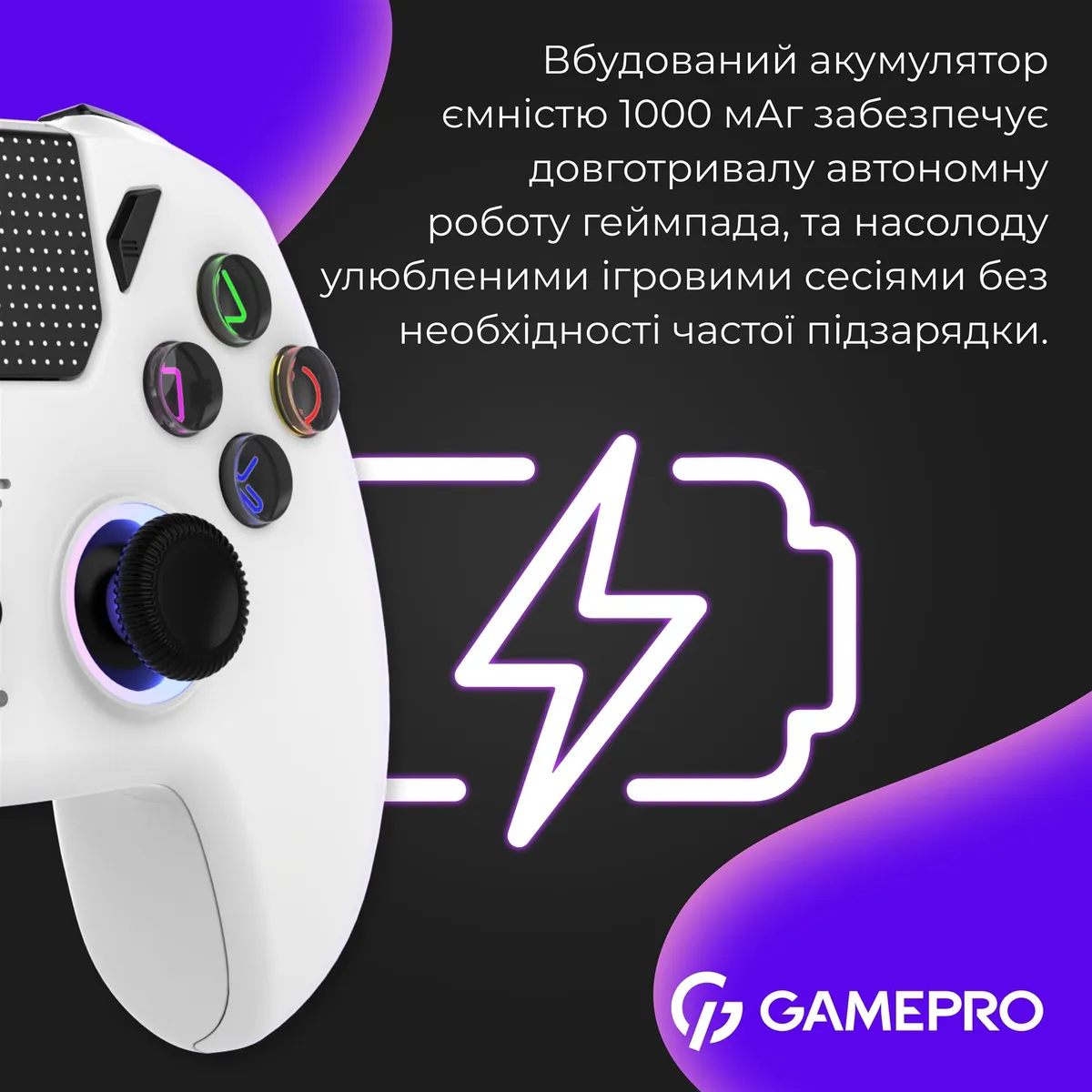 Геймпад GamePro GPS20W White - мініатюра 16