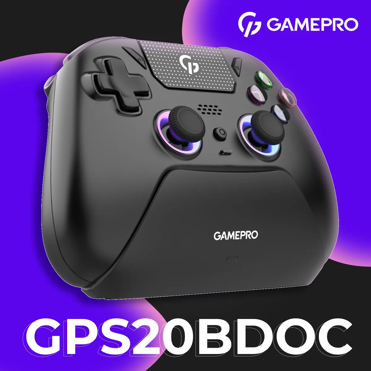 Геймпад GamePro із зарядною станцією GPS20BDOC Black - мініатюра 3