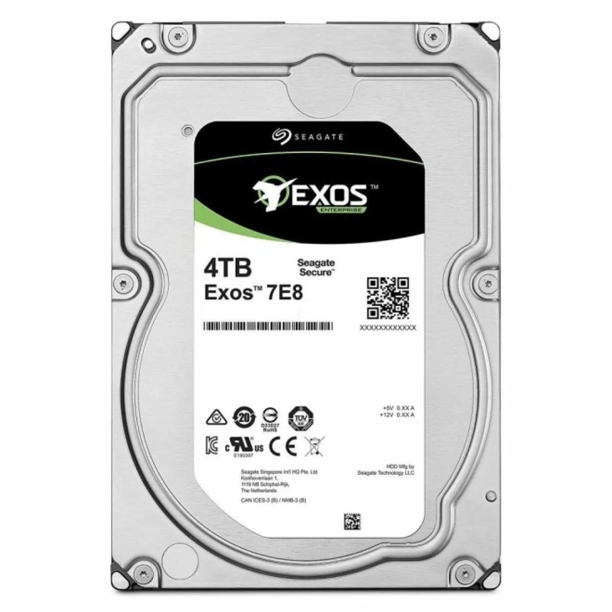 Накопичувач HDD SATA 4.0TB Seagate Exos 7E8 7200rpm 128MB (ST4000NM0035)_Refurbished - зображення 1