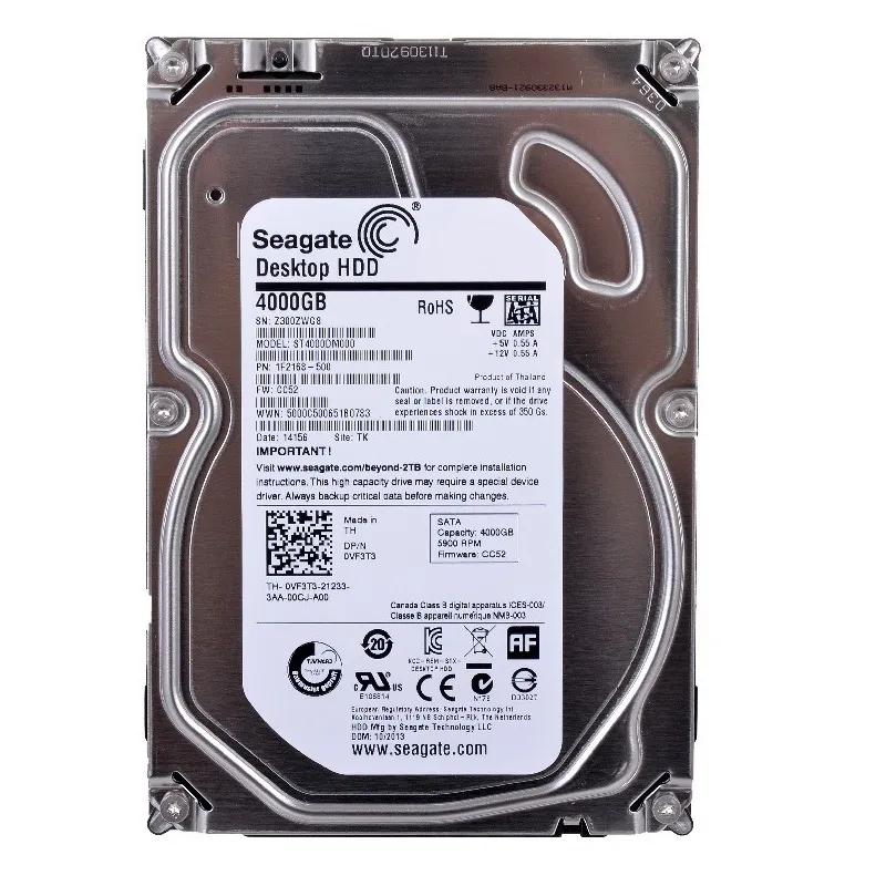 Накопичувач HDD SATA 4.0TB Seagate Desktop HDD.15 5900rpm 64MB (ST4000DM000)_Refurbished - зображення 1