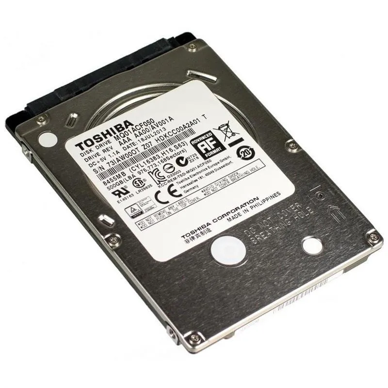 Накопичувач HDD 2.5" SATA  500GB Toshiba 7200rpm 16MB (MQ01ACF050) - мініатюра 2