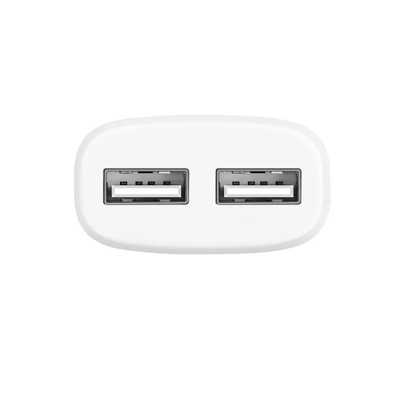 Мережевий зарядний пристрій Hoco C12 (2USB, 2.4А) White (C12MW) + кабель MicroUSB - мініатюра 2