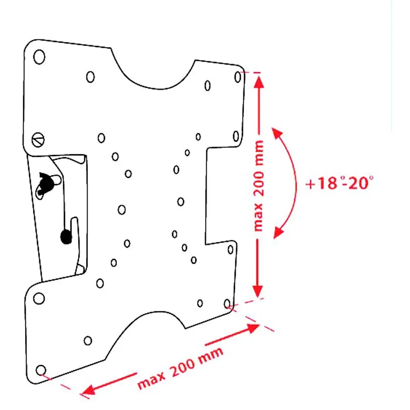 Кронштейн КВАДО К-39 (VESA200х200) - мініатюра 3