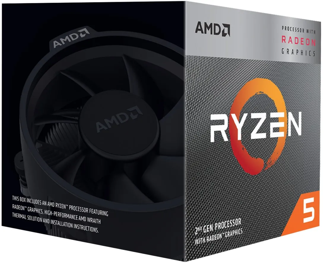 Процесор AMD Ryzen 5 3400G (3.7GHz 4MB 65W AM4) Box (YD3400C5FHSBX) - мініатюра 2