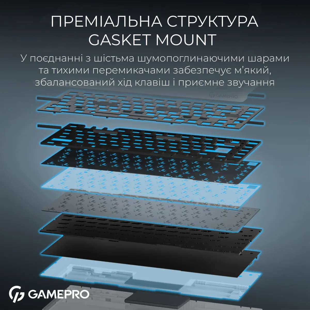 Клавіатура бездротова GamePro Asgard Yord Keychron Super Red Switch White (MK266WH) - мініатюра 10