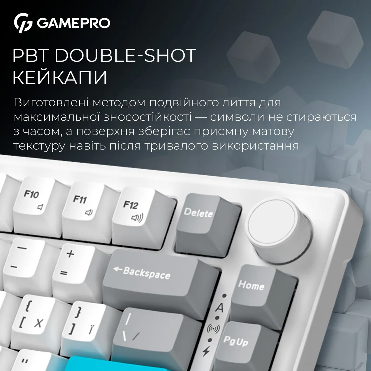 Клавіатура бездротова GamePro Asgard Yord Keychron Super Red Switch White (MK266WH) - мініатюра 12