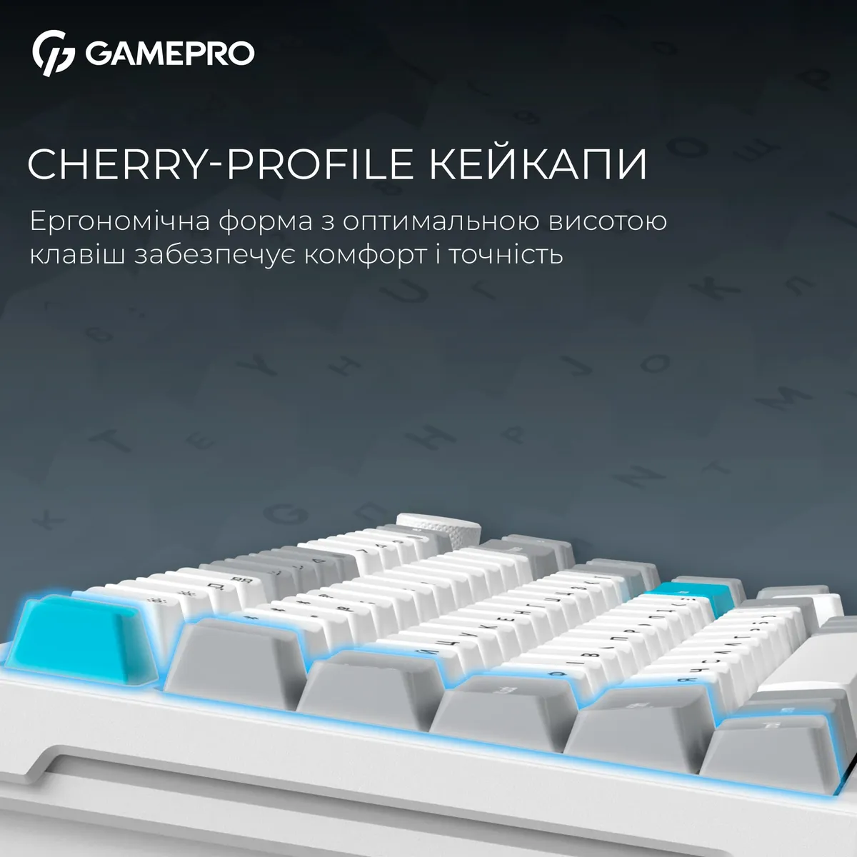 Клавіатура бездротова GamePro Asgard Yord Keychron Super Red Switch White (MK266WH) - мініатюра 13