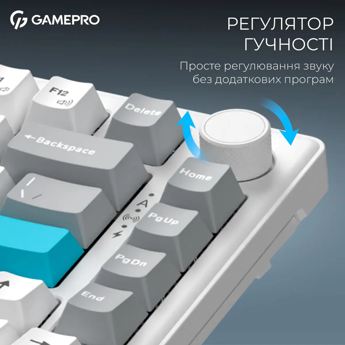 Клавіатура бездротова GamePro Asgard Yord Keychron Super Red Switch White (MK266WH) - мініатюра 17