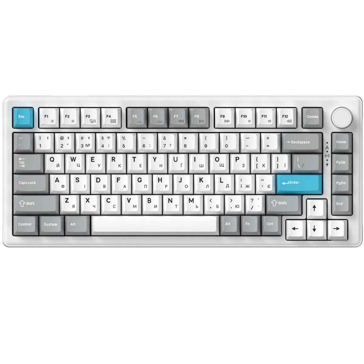 Клавіатура бездротова GamePro Asgard Yord Keychron Super Red Switch White (MK266WH) - мініатюра 20