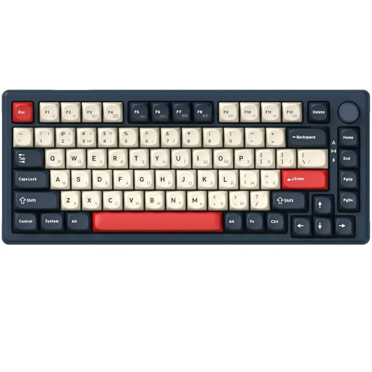 Клавіатура бездротова GamePro Asgard Yord Keychron Super Red Switch Blue (MK266BL) - зображення 1
