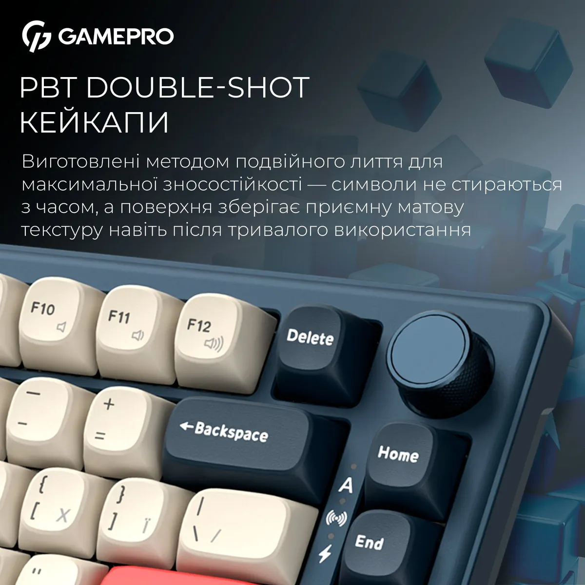 Клавіатура бездротова GamePro Asgard Yord Keychron Super Red Switch Blue (MK266BL) - мініатюра 13