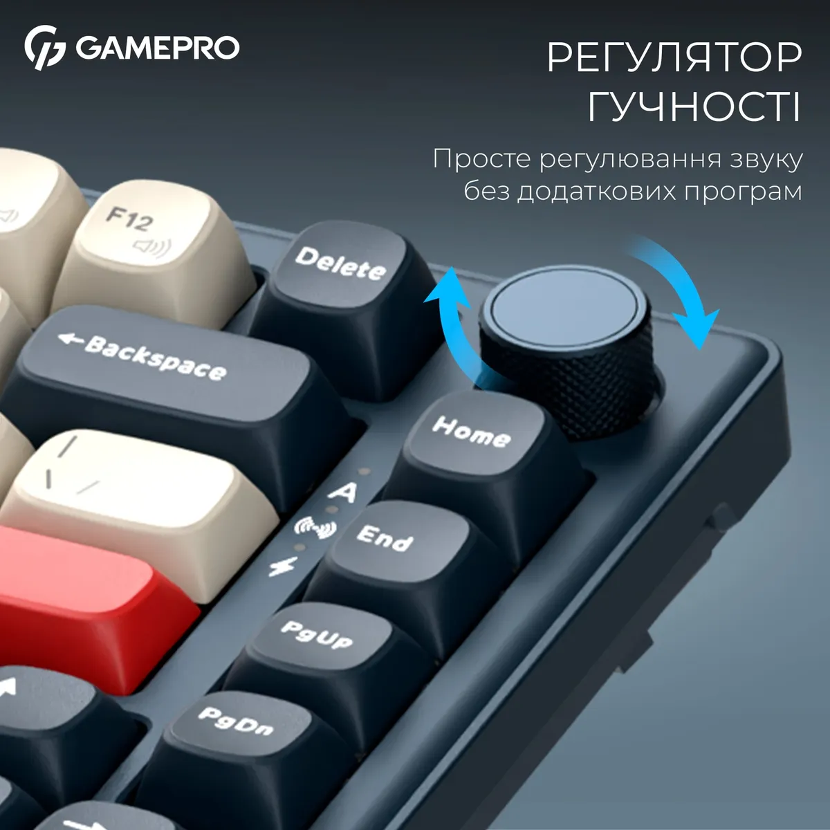 Клавіатура бездротова GamePro Asgard Yord Keychron Super Red Switch Blue (MK266BL) - мініатюра 18