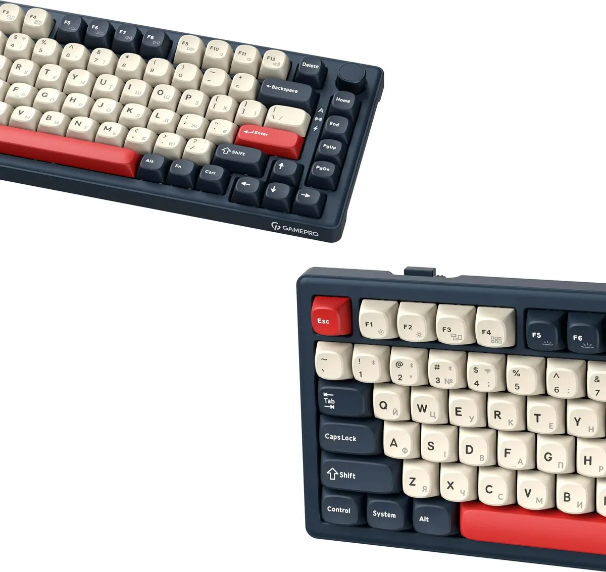 Клавіатура бездротова GamePro Asgard Yord Keychron Super Red Switch Blue (MK266BL) - мініатюра 4