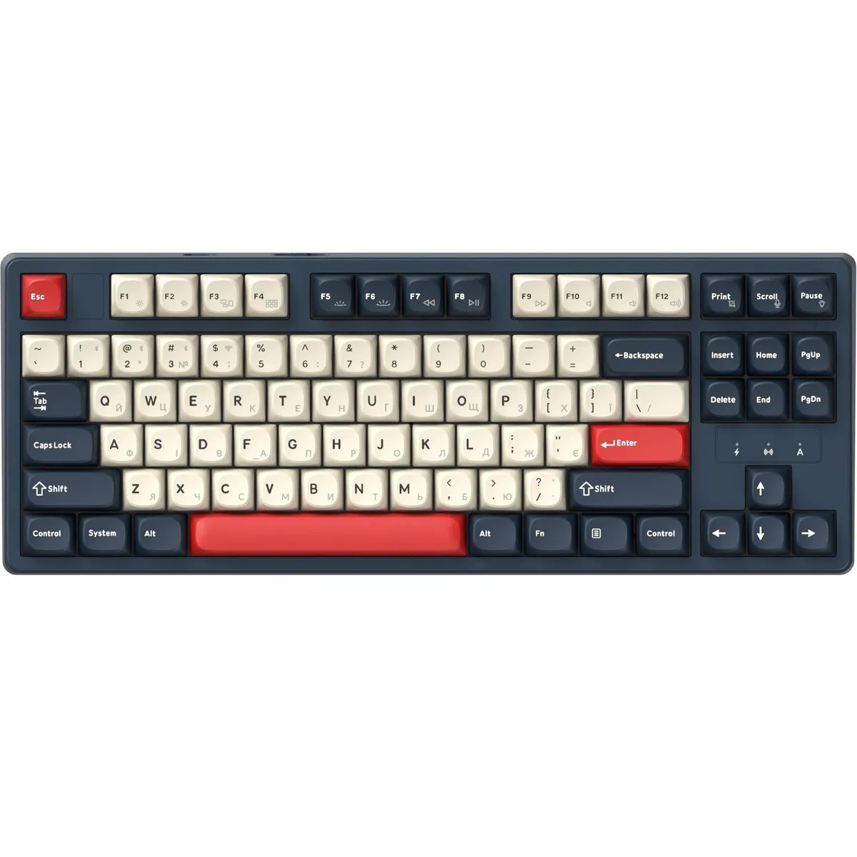 Клавіатура бездротова GamePro Asgard Ragnar Keychron Super Red Switch Blue (MK285BL) - зображення 1